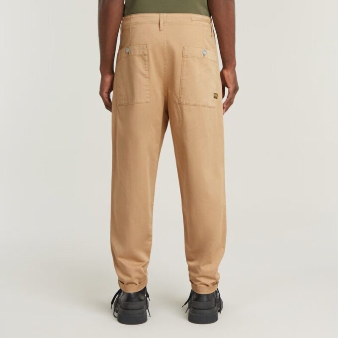 Geplooide Chino Relaxed Taps Toelopend Geplooide Chino Relaxed Taps Toelopend