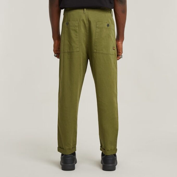 Geplooide Chino Relaxed Taps Toelopend Geplooide Chino Relaxed Taps Toelopend