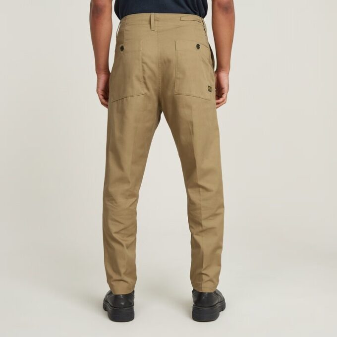 Geplooide Chino Relaxed Taps Toelopend Geplooide Chino Relaxed Taps Toelopend