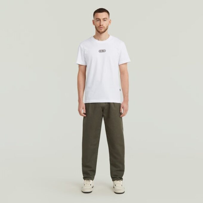 Geplooide Chino Relaxed Taps Toelopend Geplooide Chino Relaxed Taps Toelopend