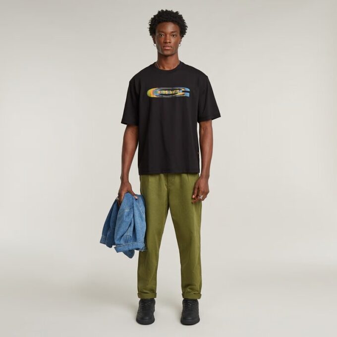 Geplooide Chino Relaxed Taps Toelopend Geplooide Chino Relaxed Taps Toelopend