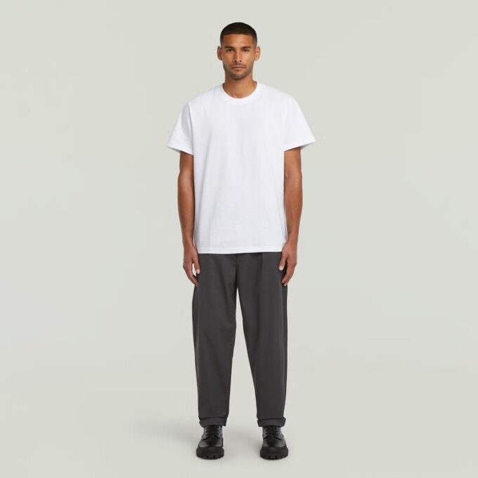 Geplooide Chino Relaxed Taps Toelopend Geplooide Chino Relaxed Taps Toelopend