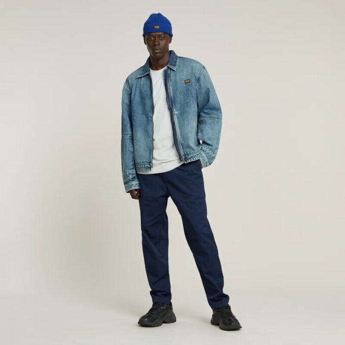 Geplooide Chino Relaxed Taps Toelopend Geplooide Chino Relaxed Taps Toelopend