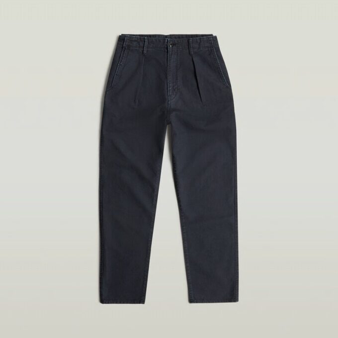 Geplooide Chino Relaxed Taps Toelopend Geplooide Chino Relaxed Taps Toelopend