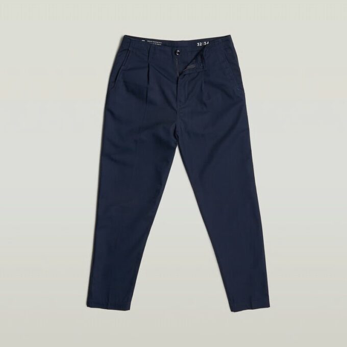 Geplooide Chino Relaxed Taps Toelopend Geplooide Chino Relaxed Taps Toelopend