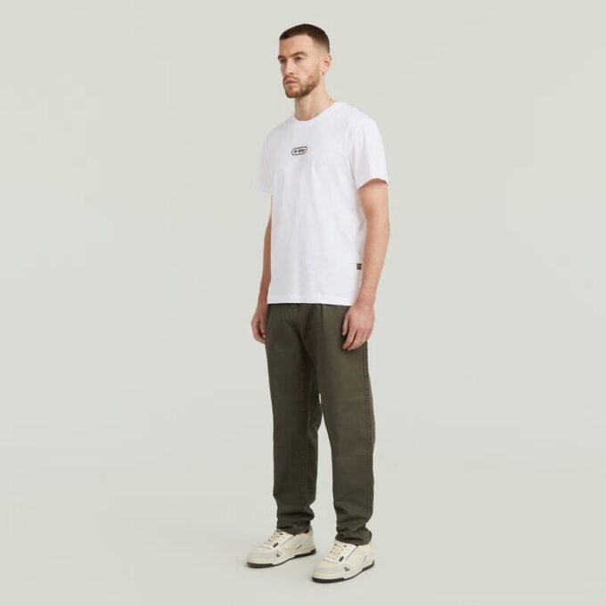 Geplooide Chino Relaxed Taps Toelopend Geplooide Chino Relaxed Taps Toelopend