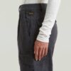 Geplooide taps toelopende cargo chino