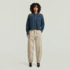 Geplooide taps toelopende chino