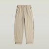 Geplooide taps toelopende chino