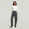 Geplooide taps toelopende chino