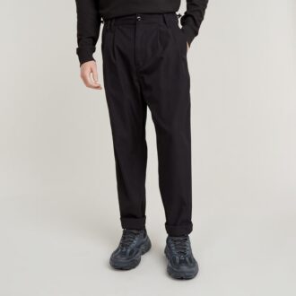 Geplooide Tech Chino Relaxed