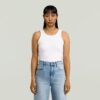 Geribbelde tanktop Geribbelde tanktop
