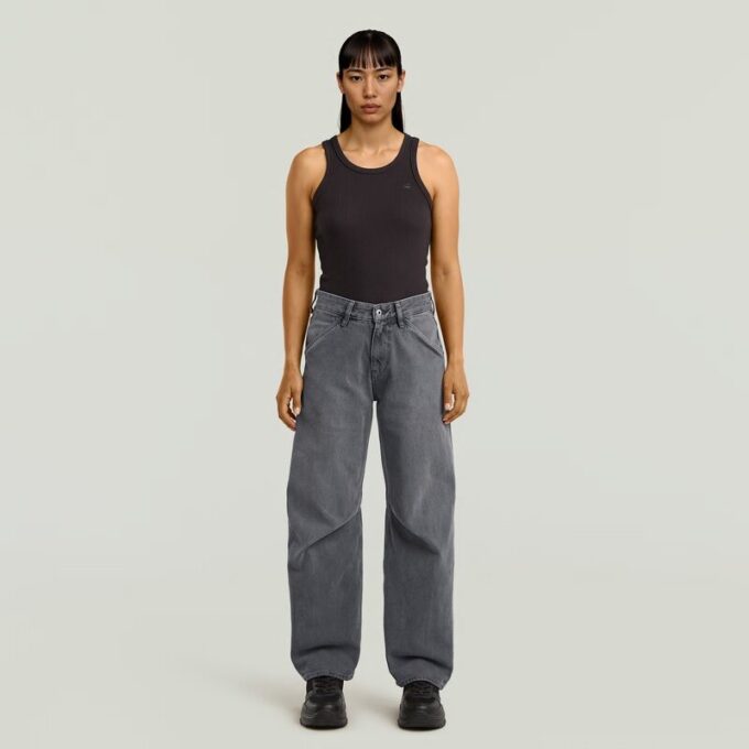 Geribbelde tanktop Geribbelde tanktop