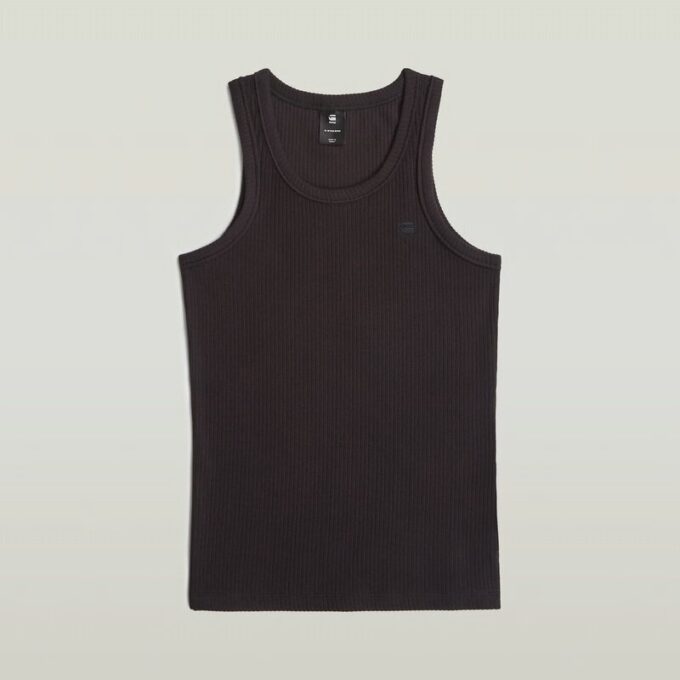 Geribbelde tanktop Geribbelde tanktop