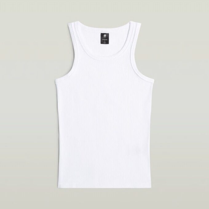 Geribbelde tanktop Geribbelde tanktop