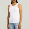 Geribbelde tanktop Geribbelde tanktop