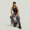 Geribbelde tanktop Geribbelde tanktop