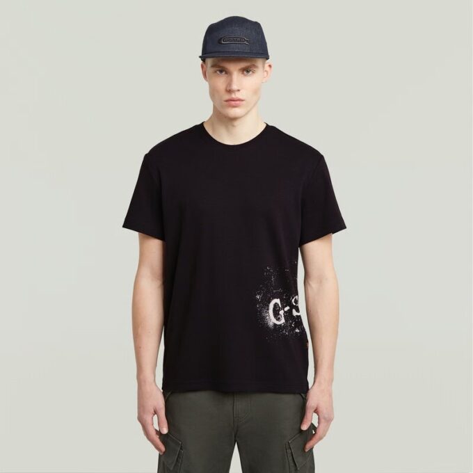 Gespoten grafisch T-shirt Gespoten grafisch T-shirt