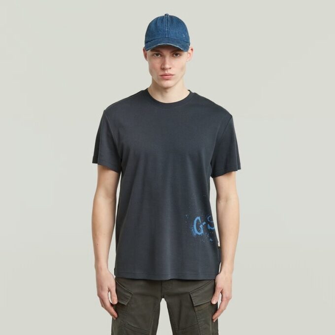 Gespoten grafisch T-shirt Gespoten grafisch T-shirt