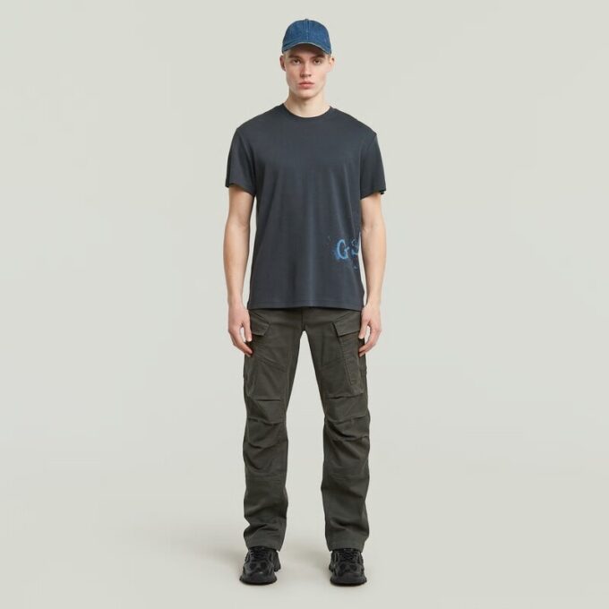 Gespoten grafisch T-shirt Gespoten grafisch T-shirt