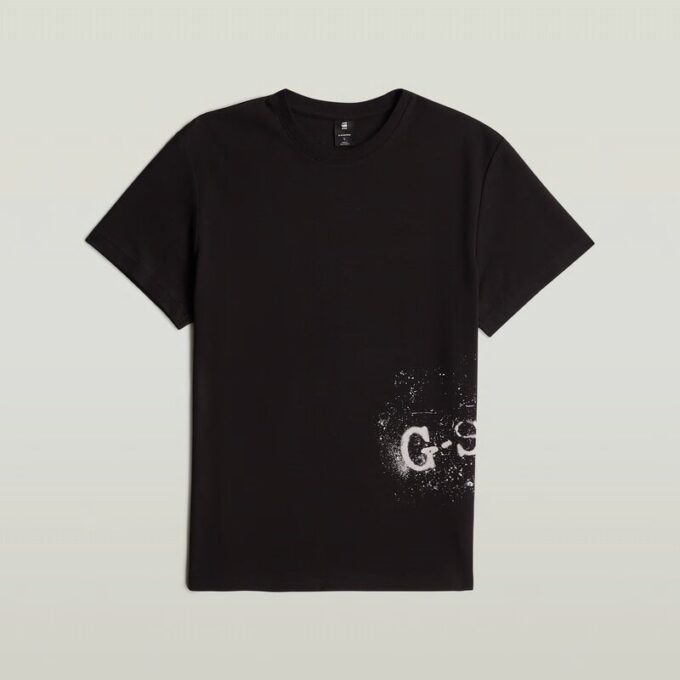 Gespoten grafisch T-shirt Gespoten grafisch T-shirt
