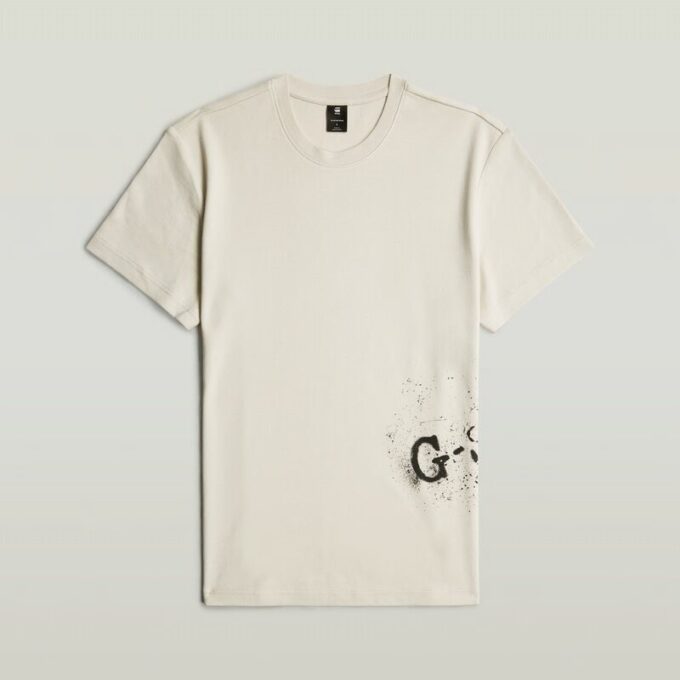 Gespoten grafisch T-shirt