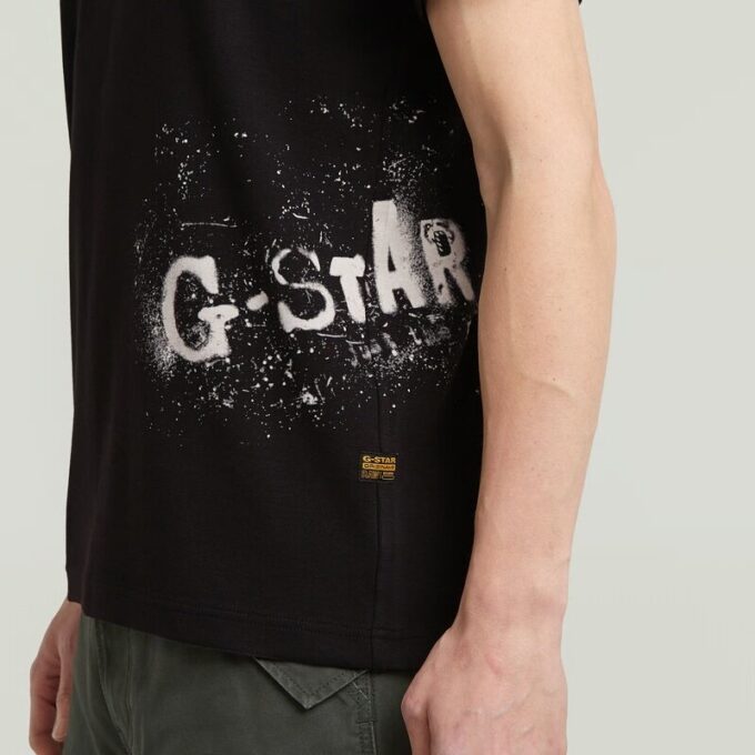 Gespoten grafisch T-shirt Gespoten grafisch T-shirt