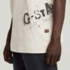 Gespoten grafisch T-shirt