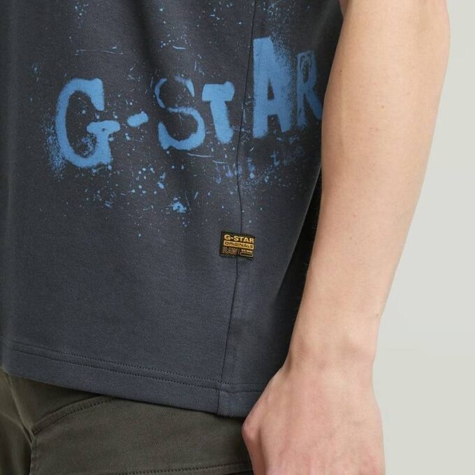 Gespoten grafisch T-shirt Gespoten grafisch T-shirt