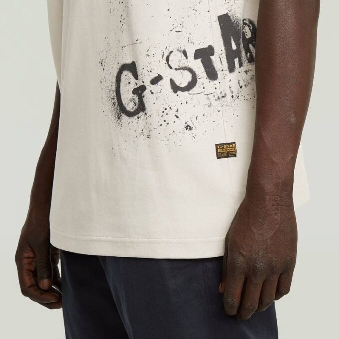 Gespoten grafisch T-shirt