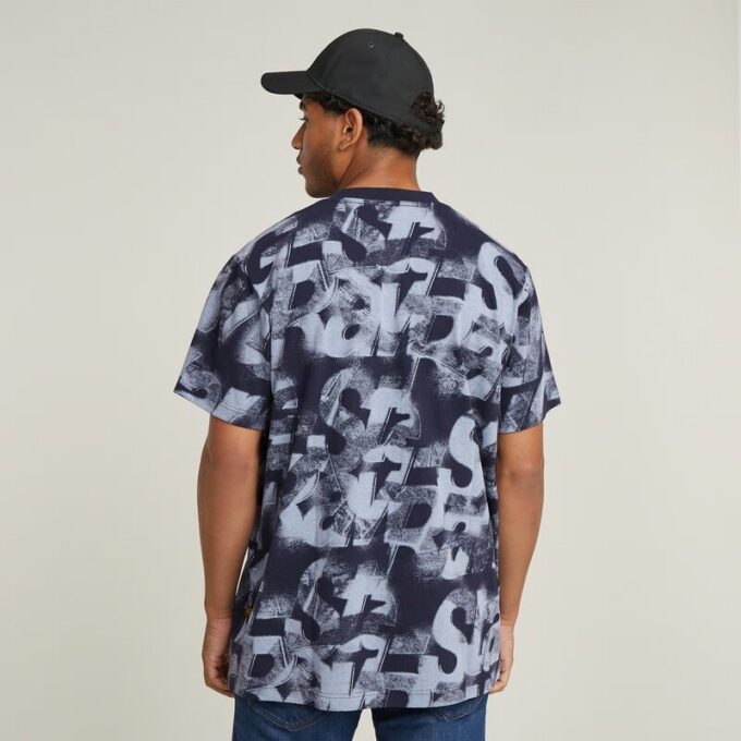 Gespoten letters los T-shirt Gespoten letters los T-shirt