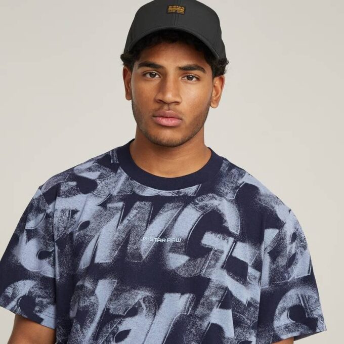 Gespoten letters los T-shirt Gespoten letters los T-shirt