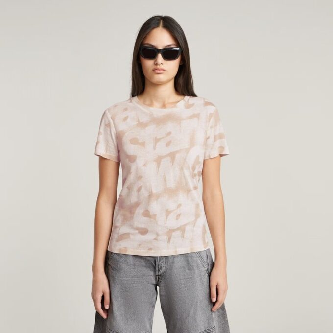 Gespoten letters T-shirt Gespoten letters T-shirt