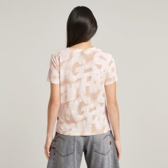 Gespoten letters T-shirt