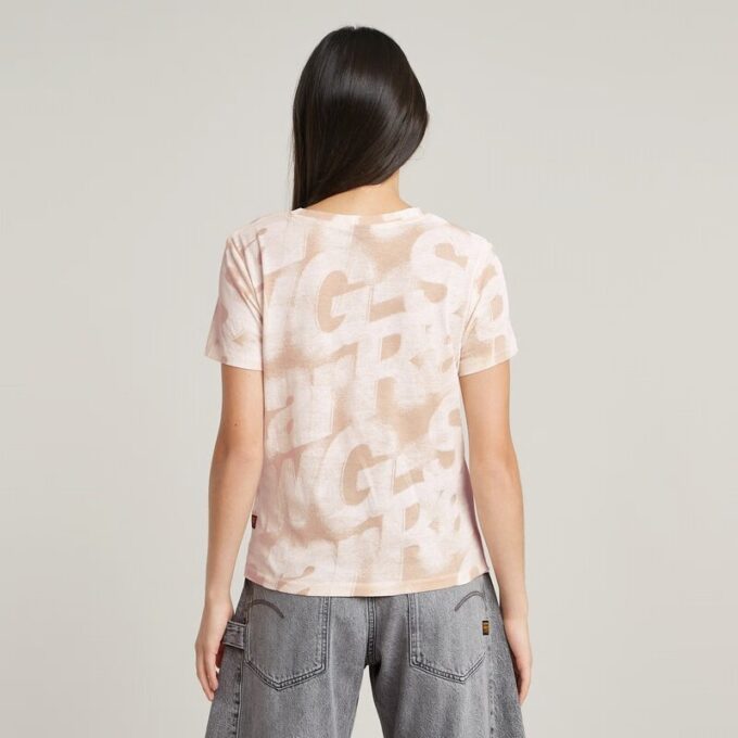 Gespoten letters T-shirt Gespoten letters T-shirt