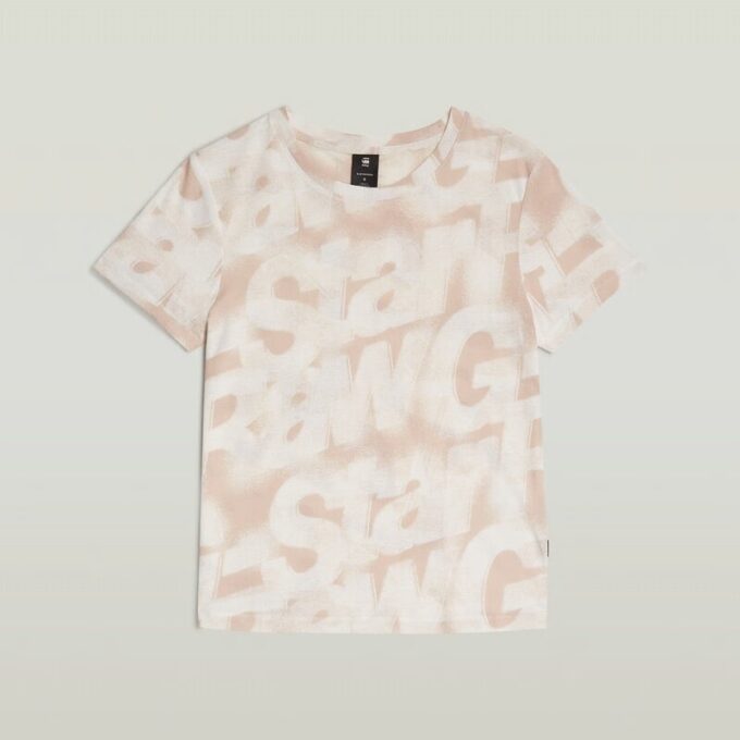 Gespoten letters T-shirt Gespoten letters T-shirt