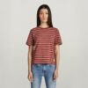 Gestreept klein grafisch T-shirt