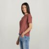 Gestreept klein grafisch T-shirt