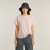 Gestreept knoop T-shirt