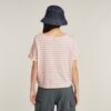 Gestreept knoop T-shirt