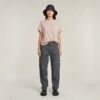 Gestreept knoop T-shirt