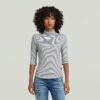 Gestreept slank T-shirt