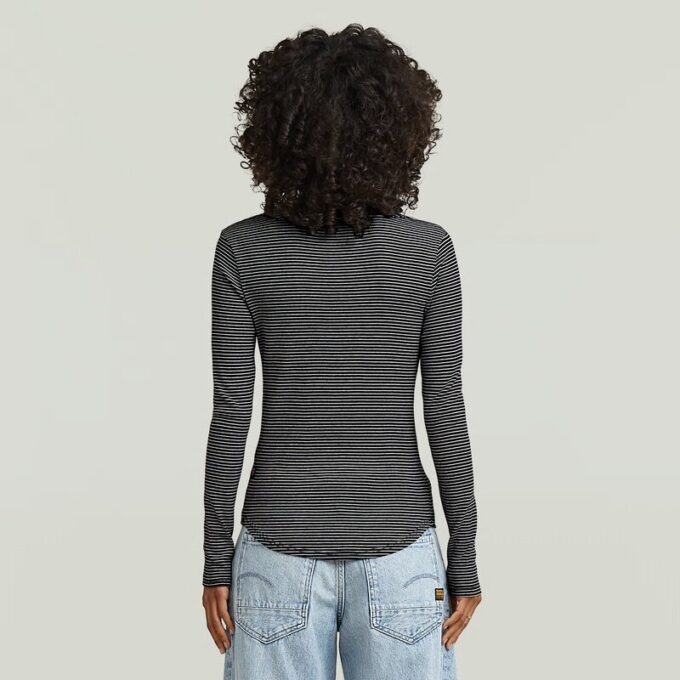 Gestreept slank T-shirt
