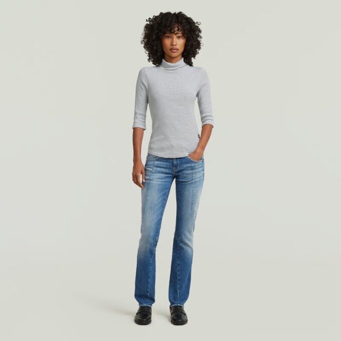 Gestreept slank T-shirt