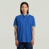 Gestreepte polo met borstlogo Gestreepte polo met borstlogo