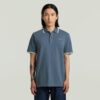 Gestreepte polo met borstlogo Gestreepte polo met borstlogo