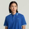 Gestreepte polo met borstlogo Gestreepte polo met borstlogo
