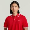 Gestreepte polo met borstlogo Gestreepte polo met borstlogo