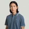 Gestreepte polo met borstlogo Gestreepte polo met borstlogo