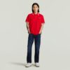 Gestreepte polo met borstlogo Gestreepte polo met borstlogo